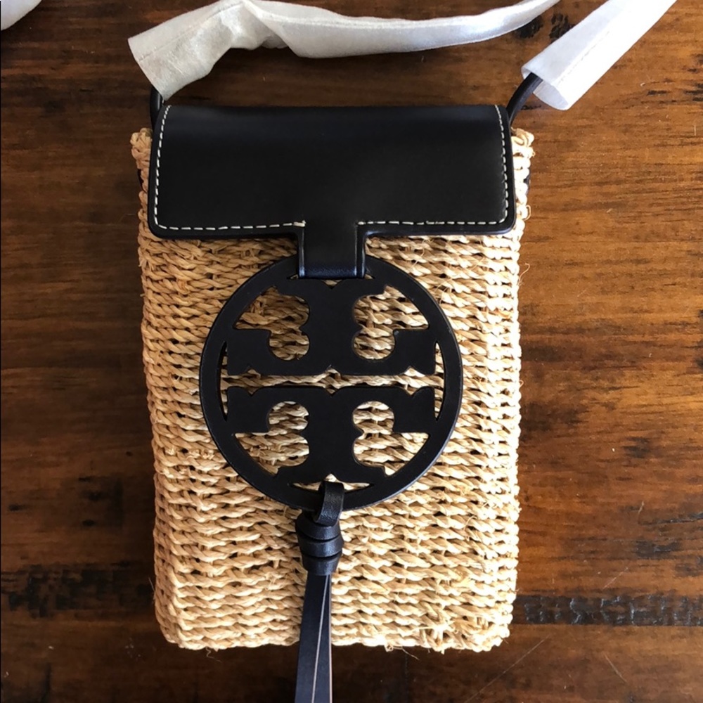 ✨TORY BURCH✨ MILLER STRAW PHONE CROSSBODY